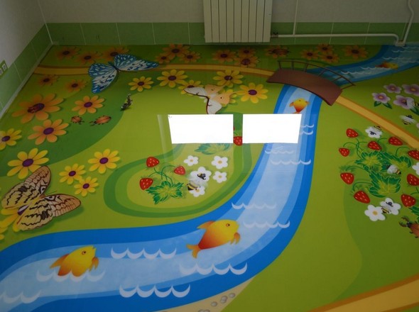 Наливные полы в детских садах - 2