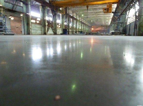 Упрочненный бетонный пол